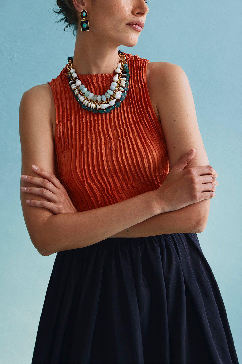 LIZZIE FORTUNATO-Catalonia Necklace-MULTI