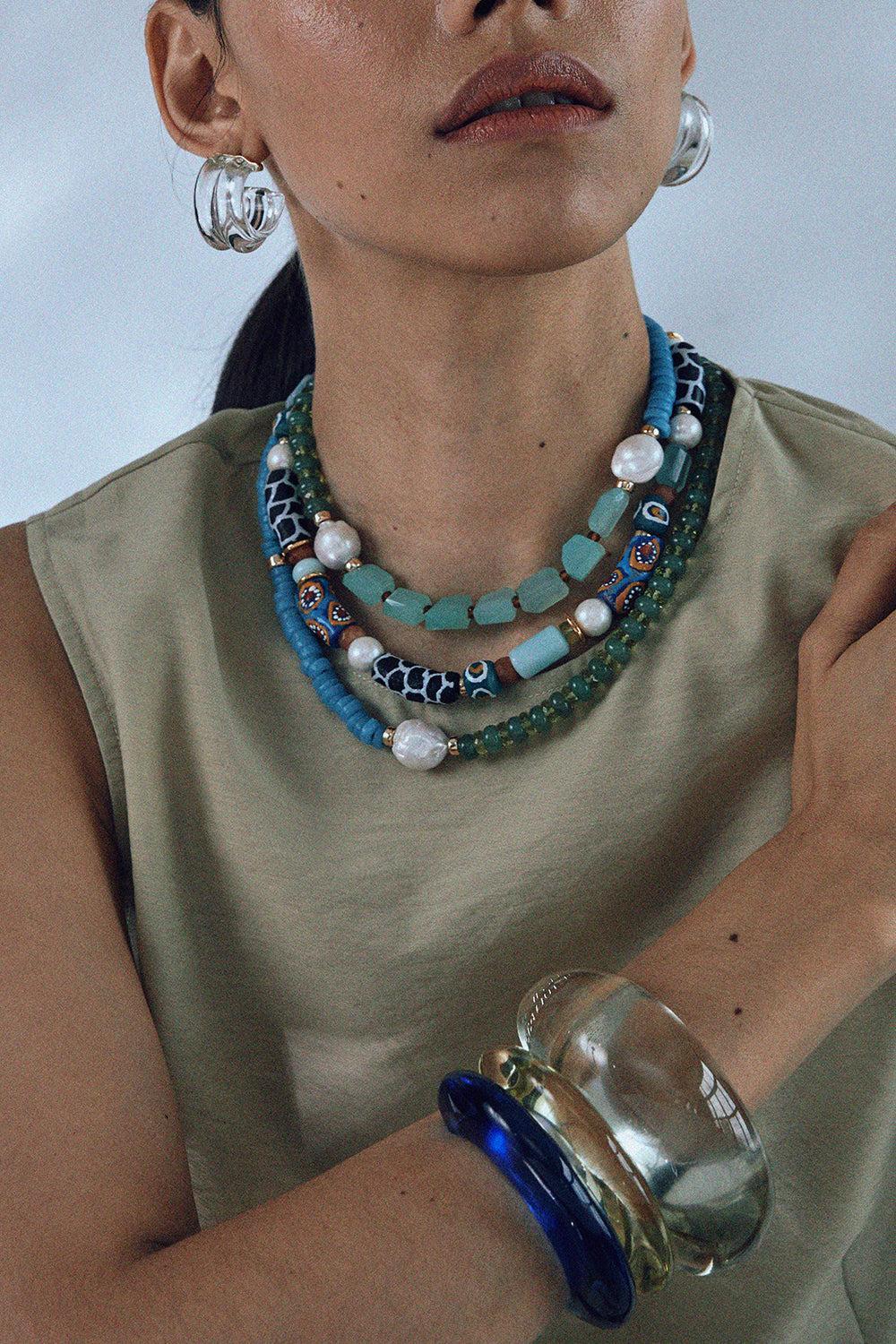 Deep Sea Souvenir Necklace-MULTI-JEWELRYBOUTIQUENECKLACE O-LIZZIE FORTUNATO