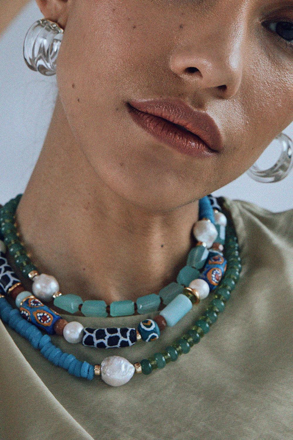Deep Sea Souvenir Necklace-MULTI-JEWELRYBOUTIQUENECKLACE O-LIZZIE FORTUNATO