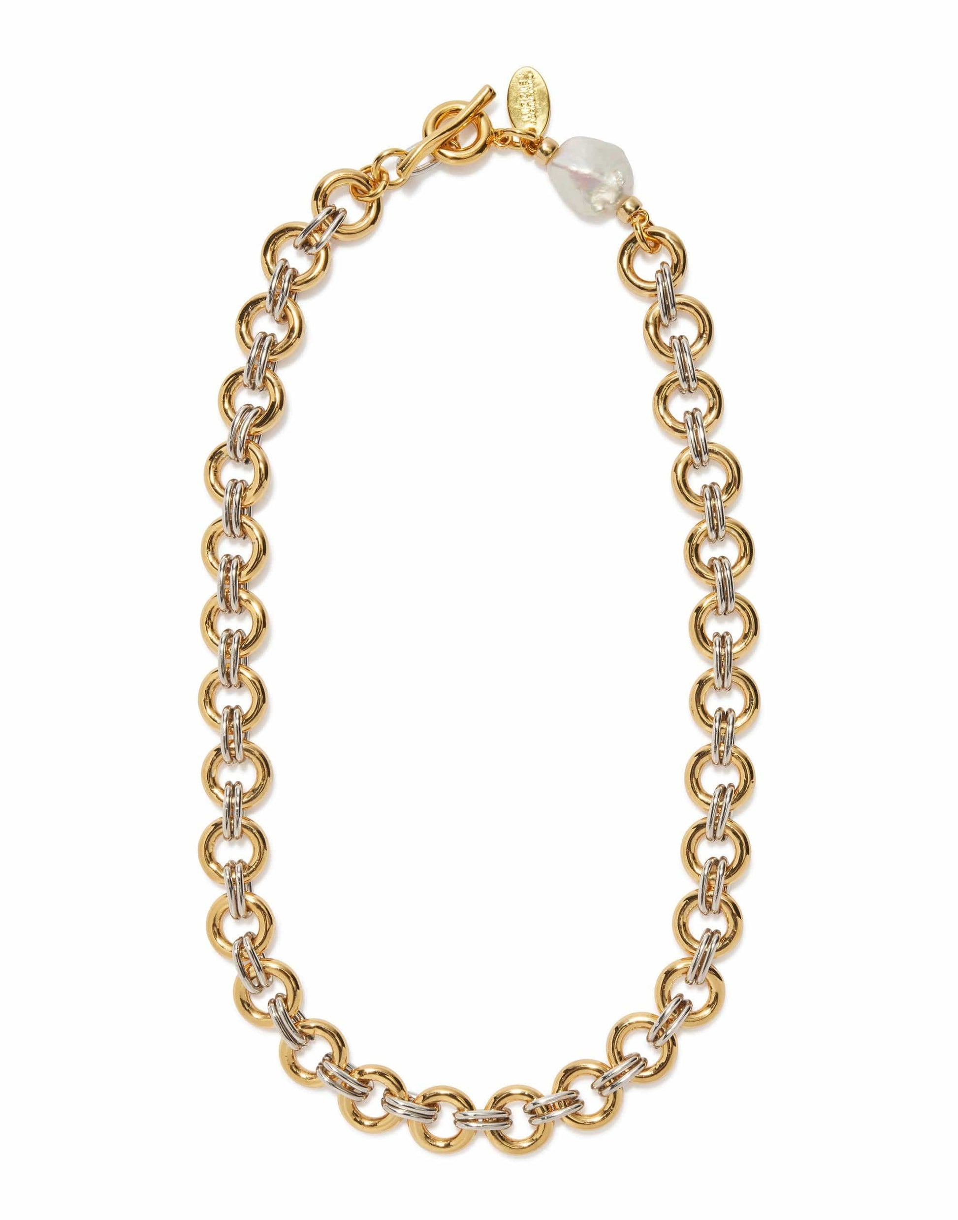 LIZZIE FORTUNATO-Duet Chain Necklace-MULTI
