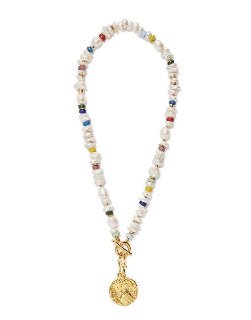 LIZZIE FORTUNATO-Petra Coin Necklace-MULTI