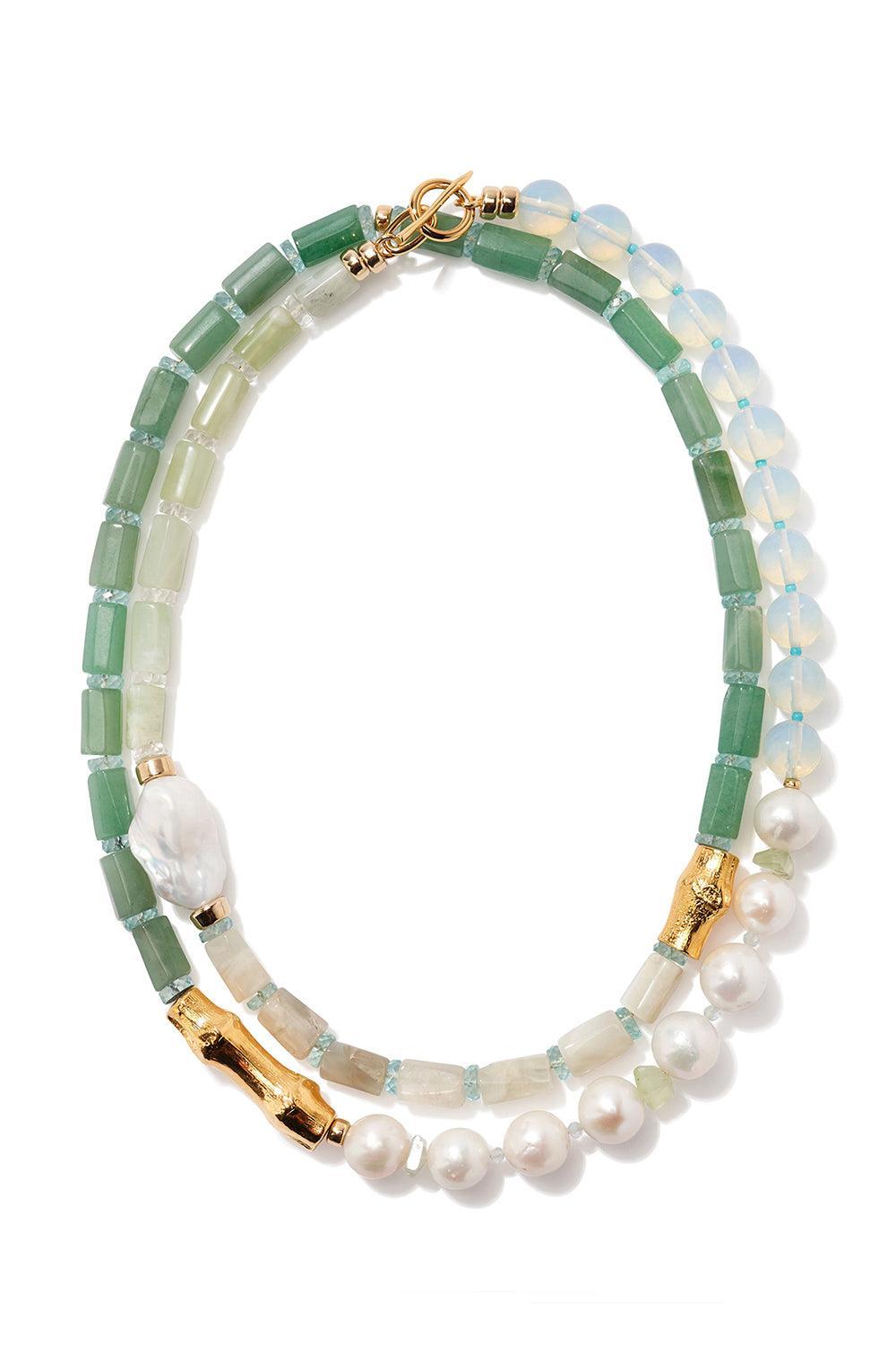 Tide Pool Cabana Necklace-MULTI-JEWELRYBOUTIQUENECKLACE O-LIZZIE FORTUNATO