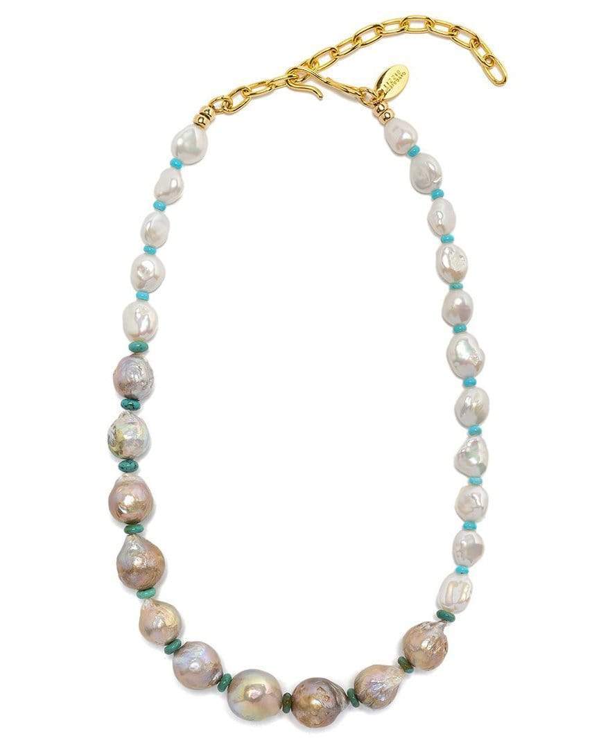 LIZZIE FORTUNATO-Cool Summer Pearl Necklace-PEARL