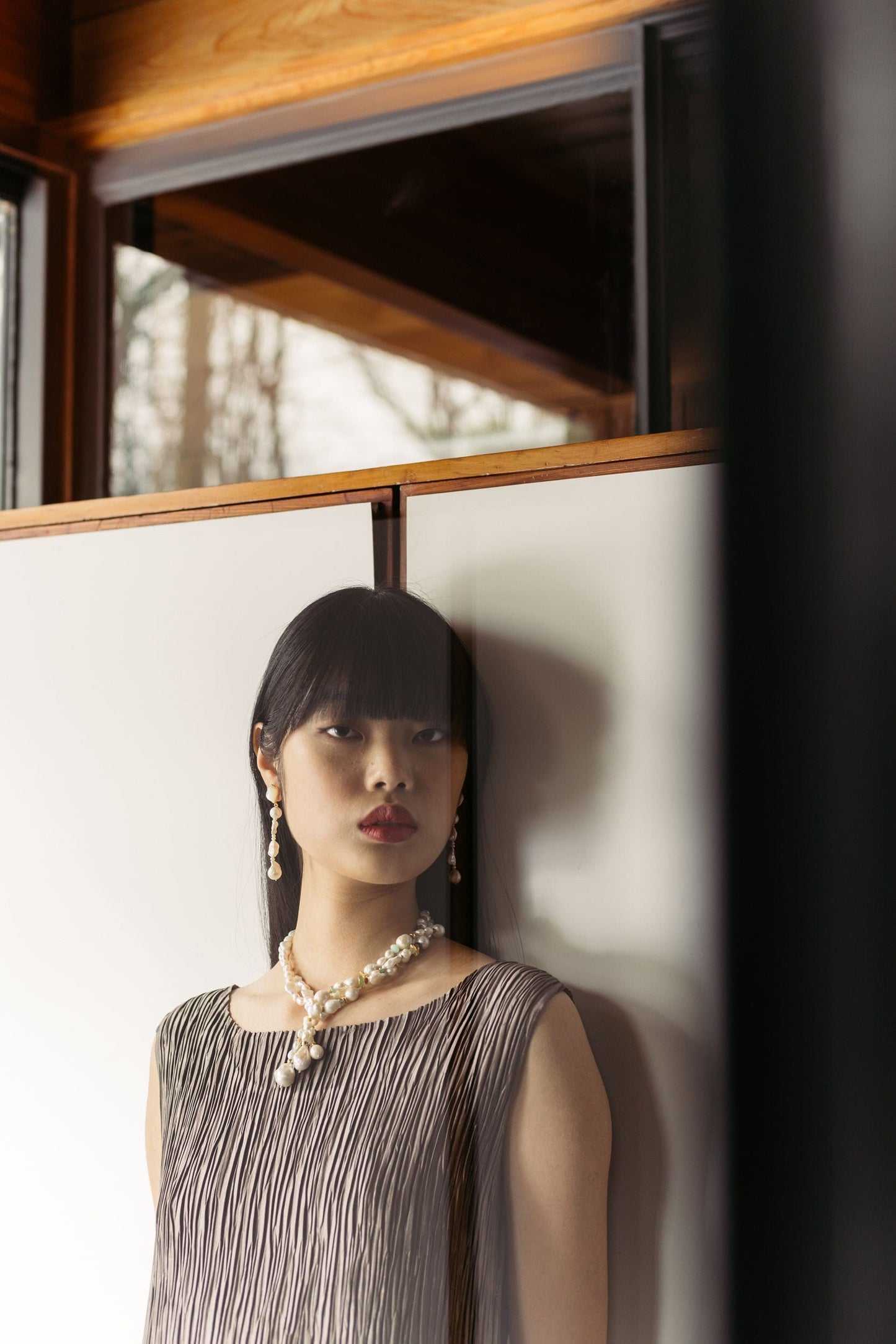 LIZZIE FORTUNATO-Falling Water Necklace-PEARL