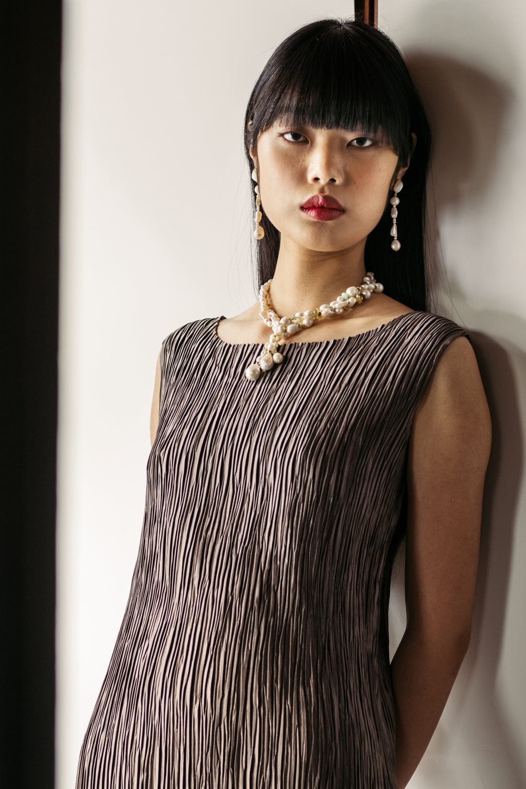 LIZZIE FORTUNATO-Falling Water Necklace-PEARL