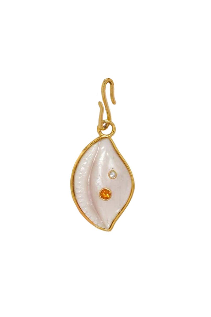 LIZZIE FORTUNATO-Pearl Cowrie Shell Necklace-PEARL