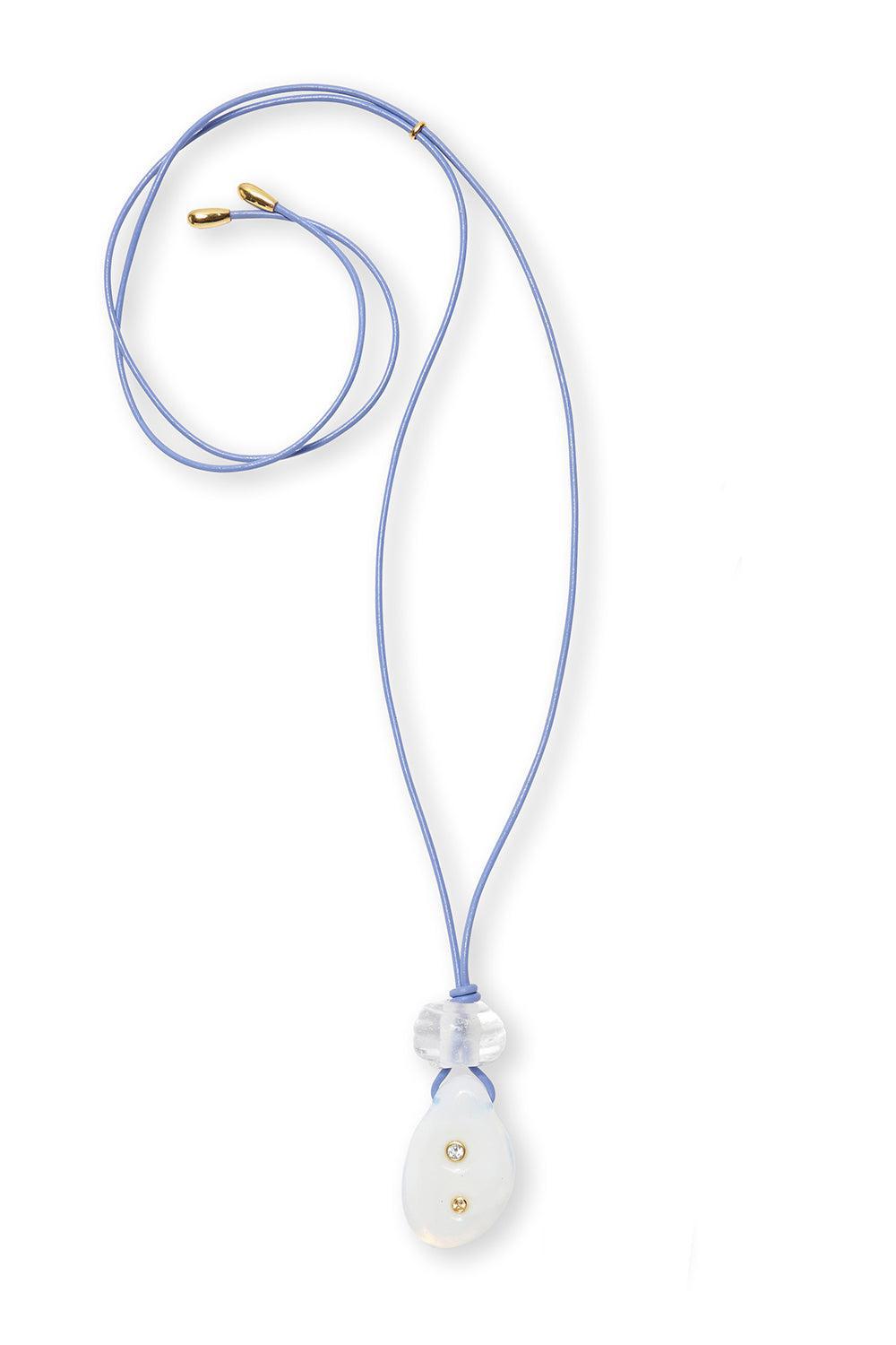 Matilde Cord Necklace-PERIWINK-24-JEWELRYBOUTIQUENECKLACE O-LIZZIE FORTUNATO