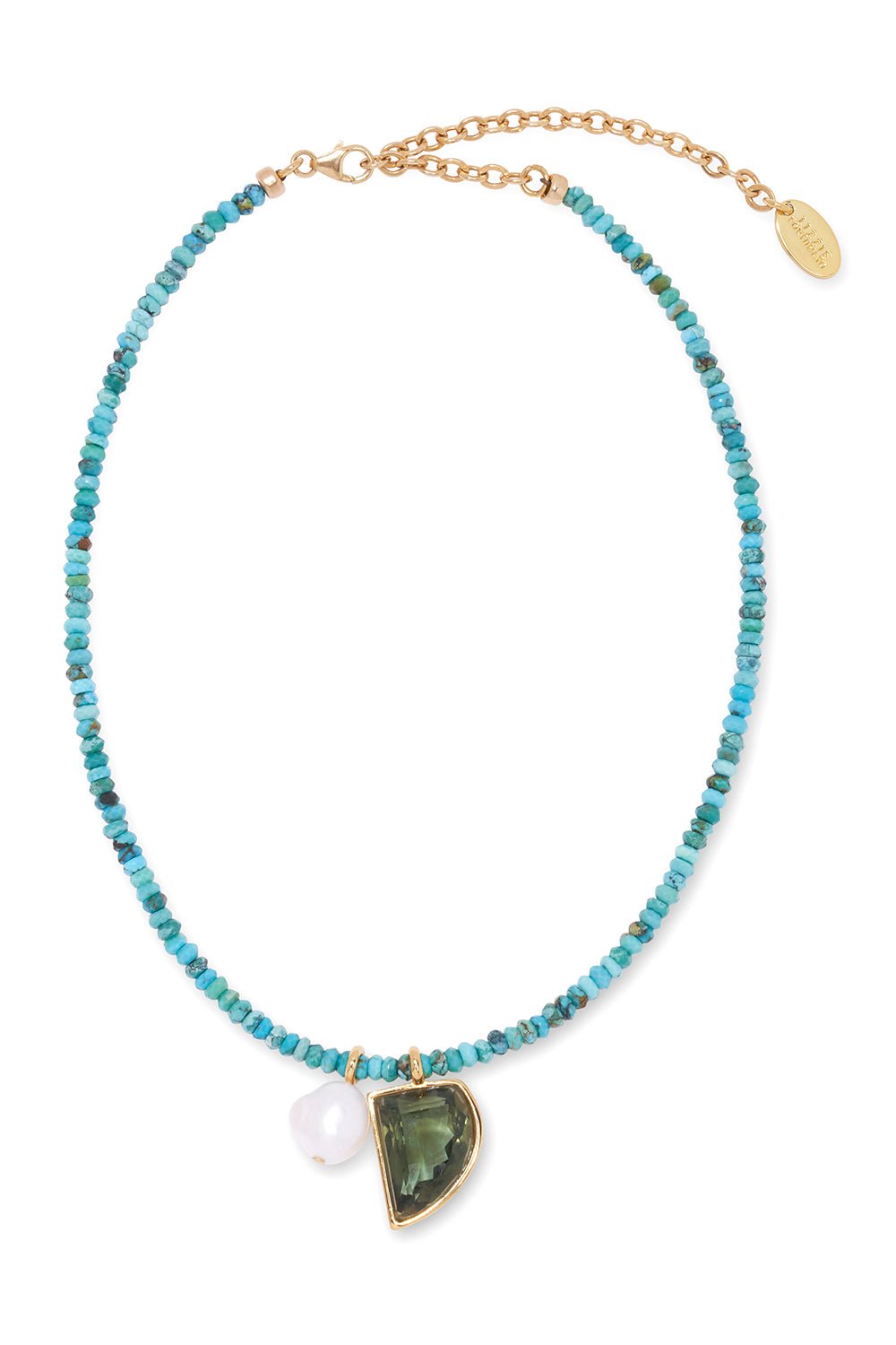 LIZZIE FORTUNATO-King Tide Necklace-TURQ