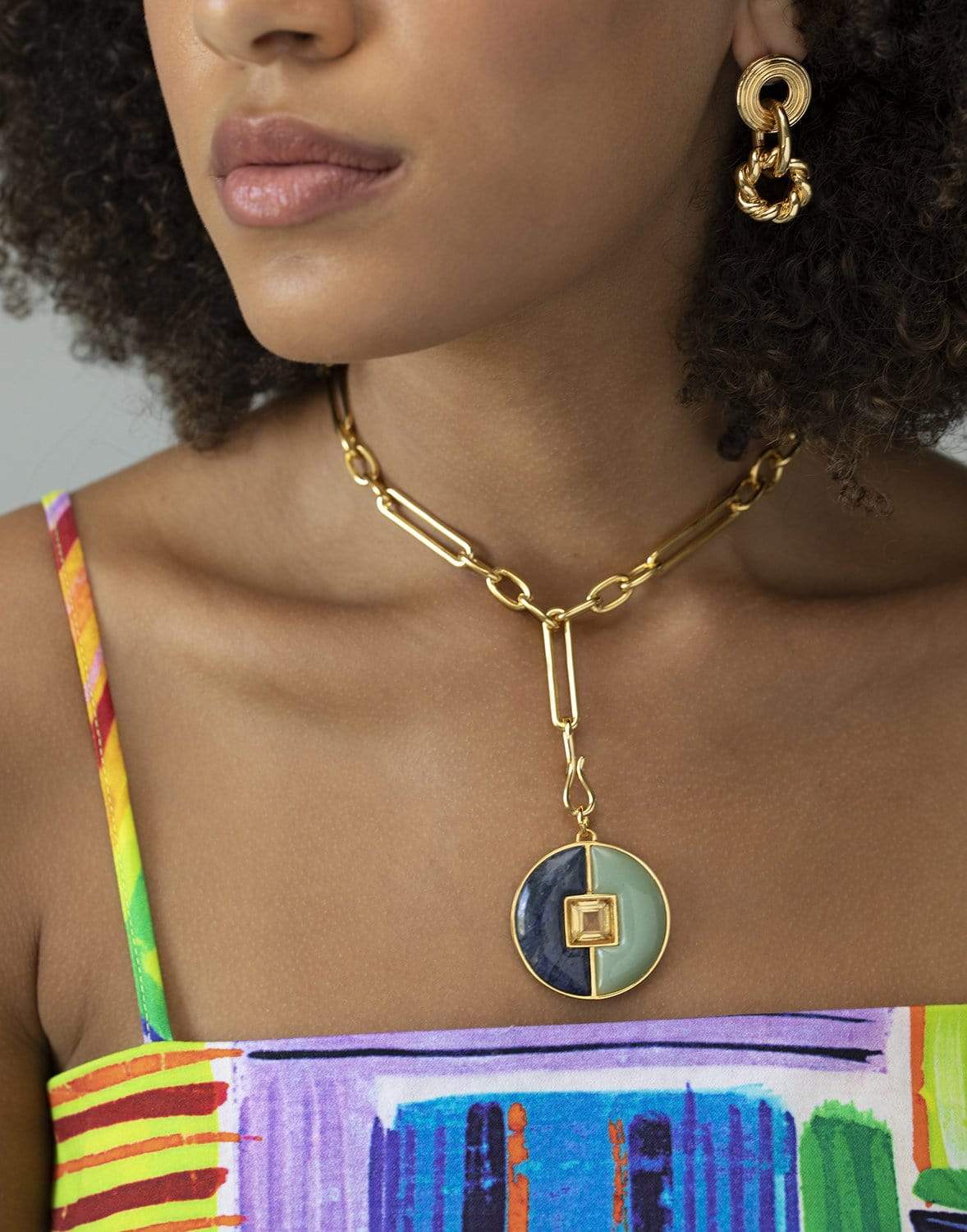 LIZZIE FORTUNATO-Porto Pendant - Principa-GRN/NVY