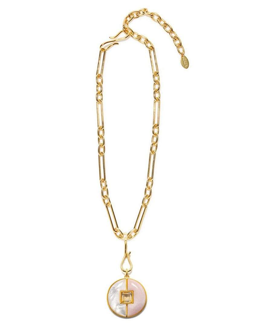 LIZZIE FORTUNATO-Porto Pendant - Goddess-WHITE
