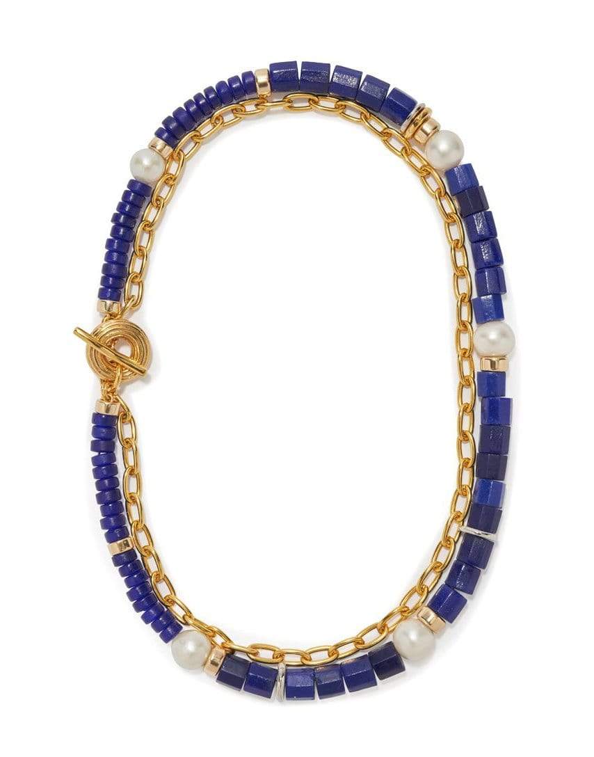 LIZZIE FORTUNATO-Olympia Necklace-BLUE