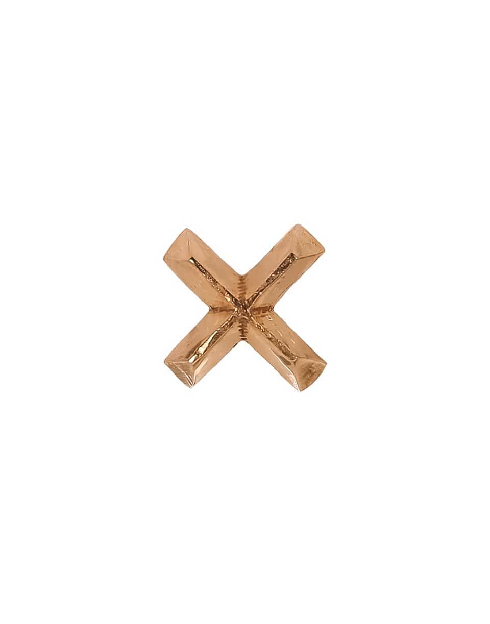 LIZZIE MANDLER-X Mini Piercing Stud-ROSE GOLD