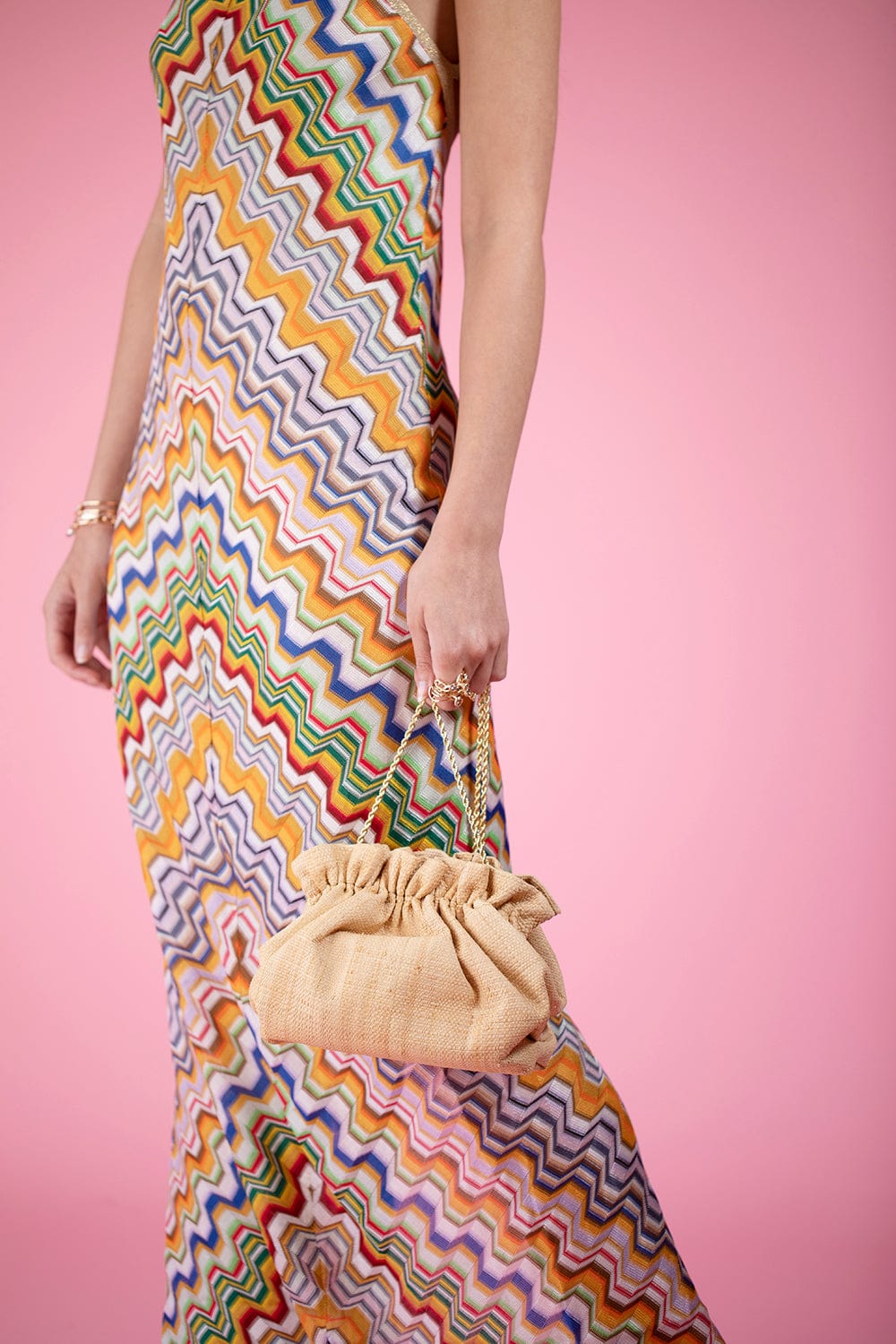 LOEFFLER RANDALL-Willa Cinched Bag - Natural-NATURAL