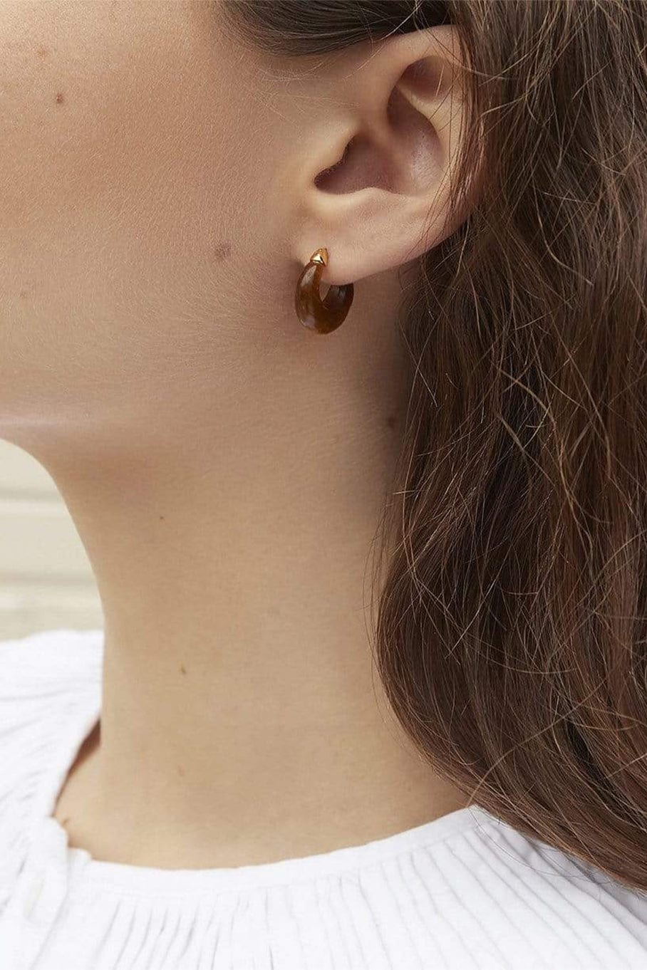 LOEFFLER RANDALL-Stone Mini Dome Hoop-TGEYE