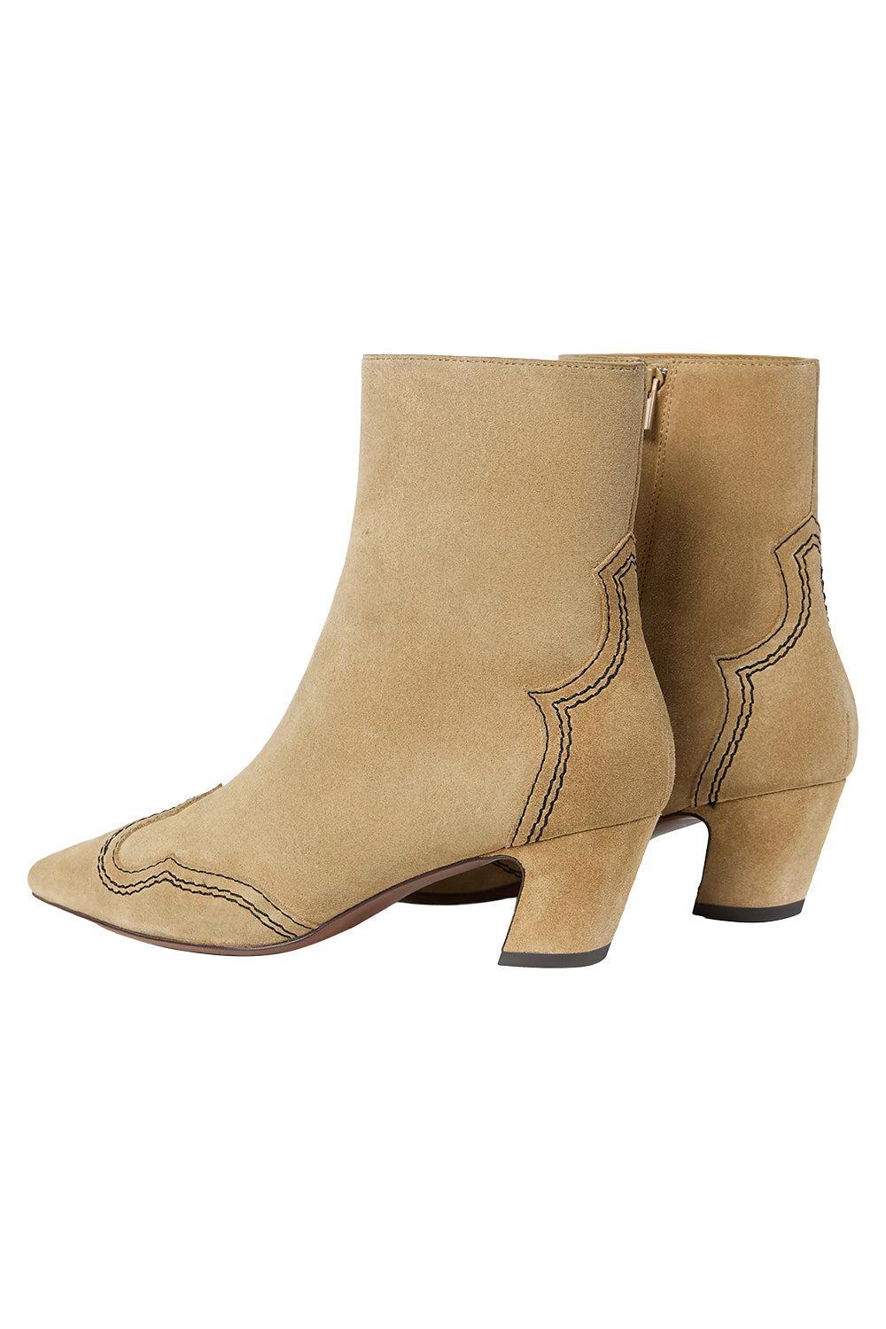 Aspen Heeled Ankle Boot-BROWN-6-SHOEBOOT-LOEFFLER RANDALL