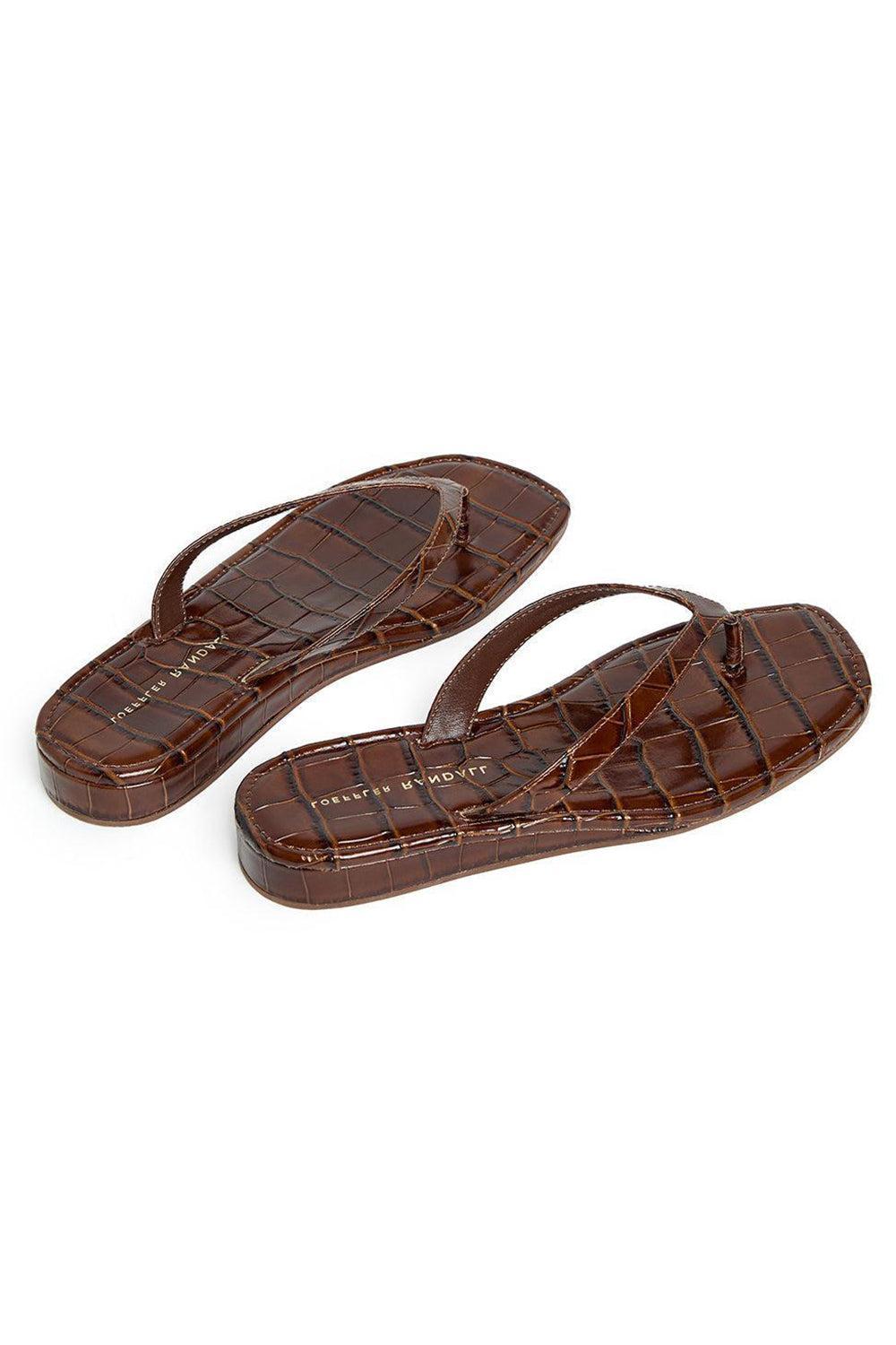Lina Flip Flop-BROWN-6-SHOESANDAL-LOEFFLER RANDALL
