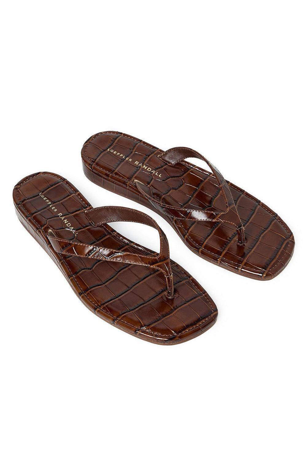 Lina Flip Flop-BROWN-6-SHOESANDAL-LOEFFLER RANDALL