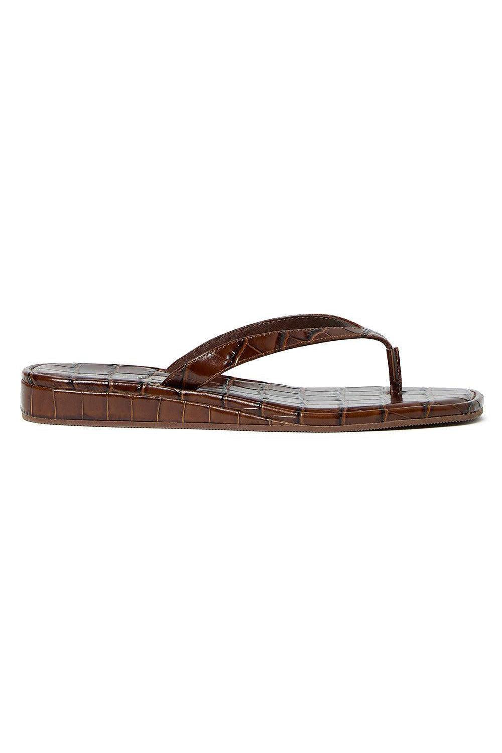 Lina Flip Flop-BROWN-6-SHOESANDAL-LOEFFLER RANDALL