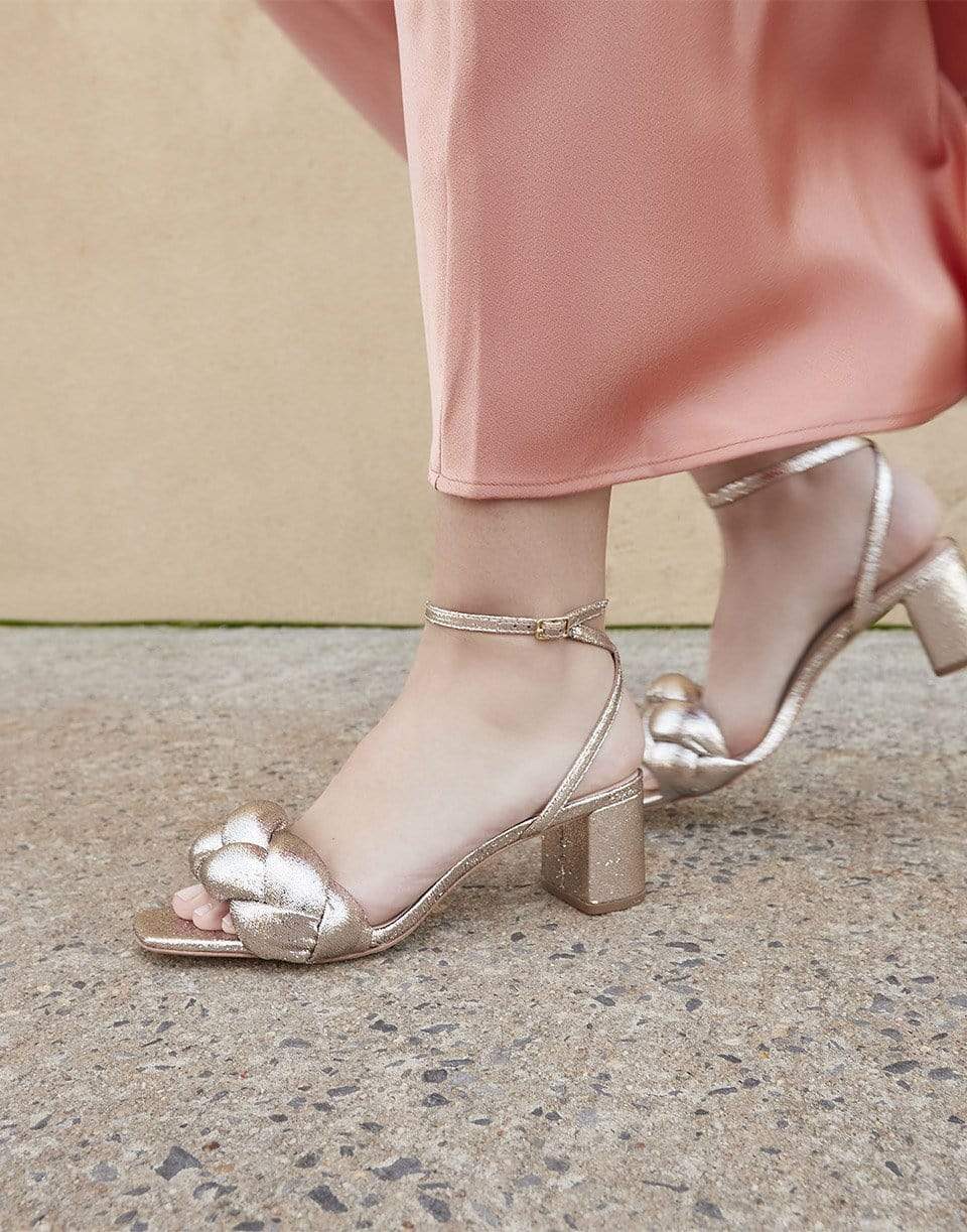 LOEFFLER RANDALL-Mid-Heel Sandal With Braid-