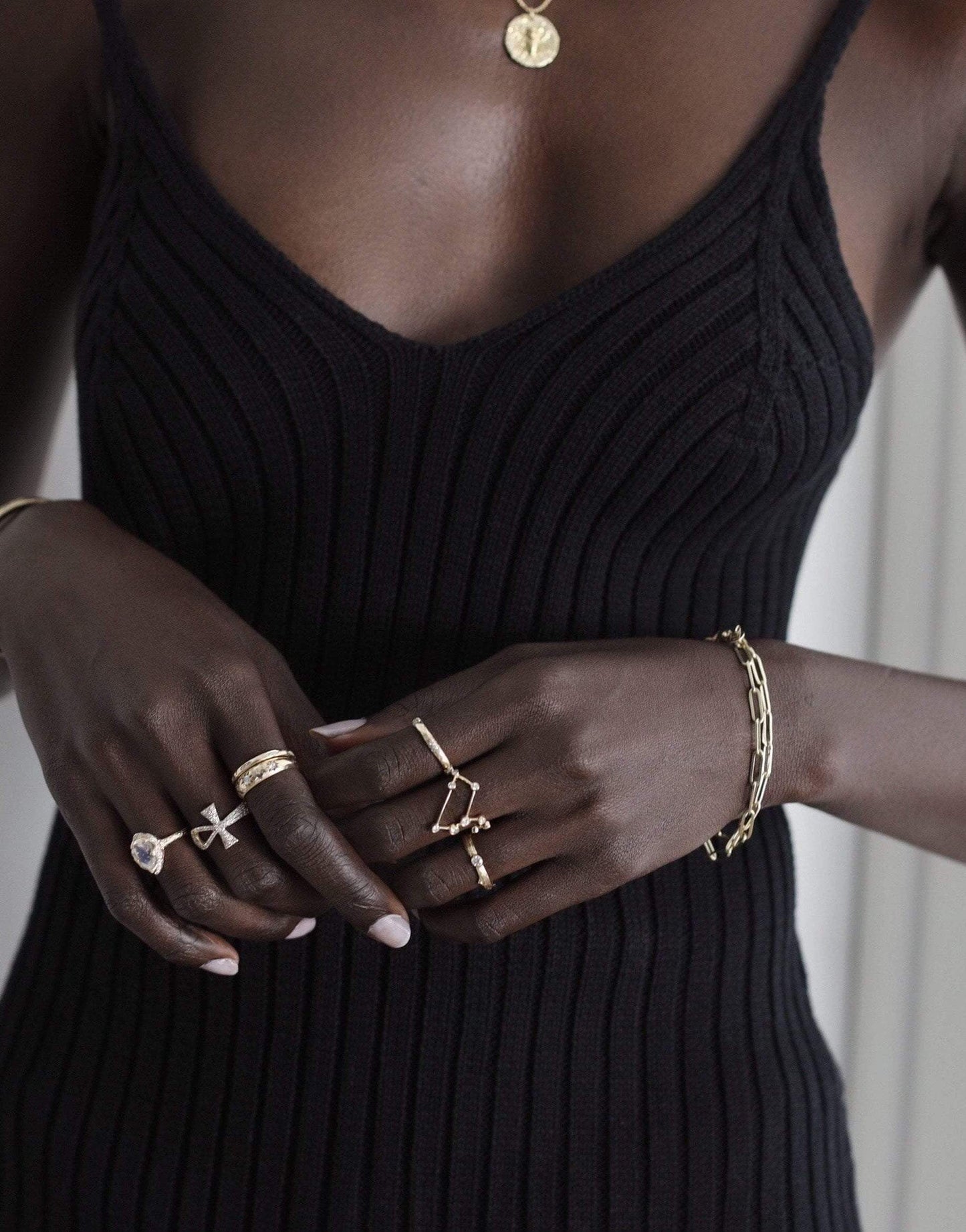 LOGAN HOLLOWELL-Alchemy Link Bracelet-YELLOW GOLD