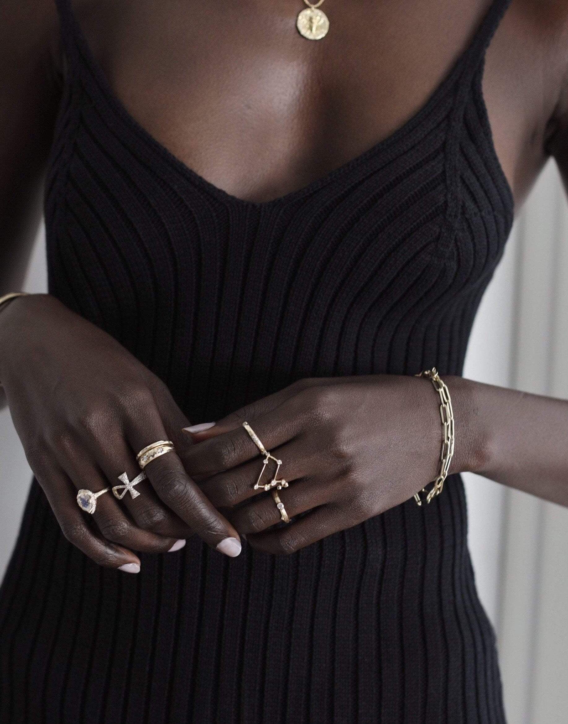 LOGAN HOLLOWELL-Alchemy Link Bracelet-YELLOW GOLD