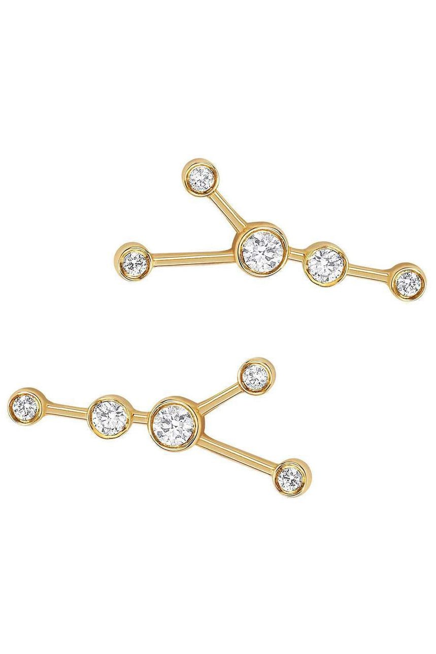 LOGAN HOLLOWELL-Cancer Diamond Constellation Studs-