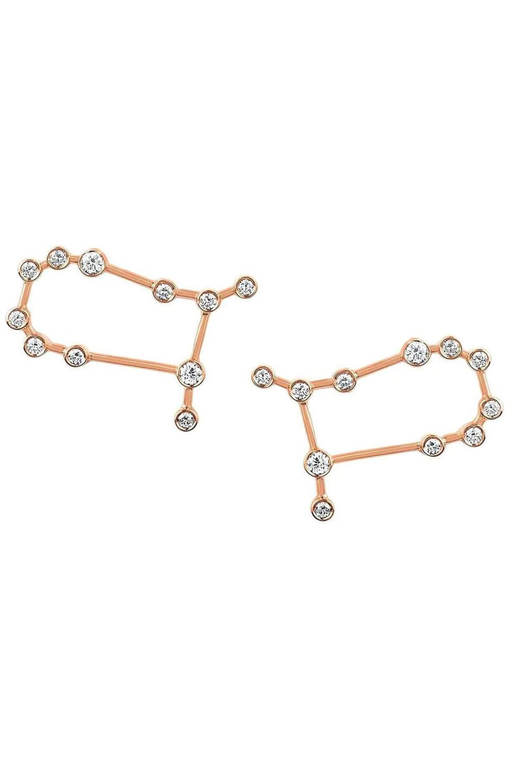 LOGAN HOLLOWELL-Gemini Diamond Constellation Studs-