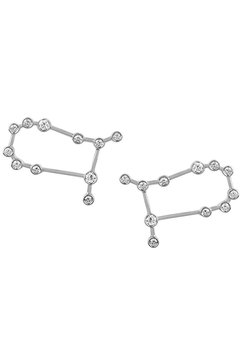 LOGAN HOLLOWELL-Gemini Diamond Constellation Studs-