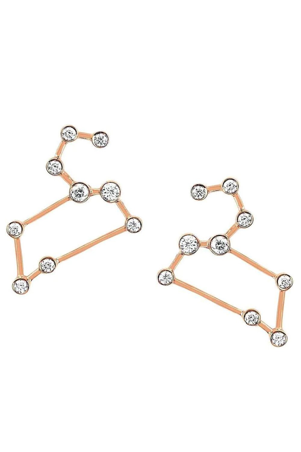LOGAN HOLLOWELL-Leo Diamond Constellation Studs-