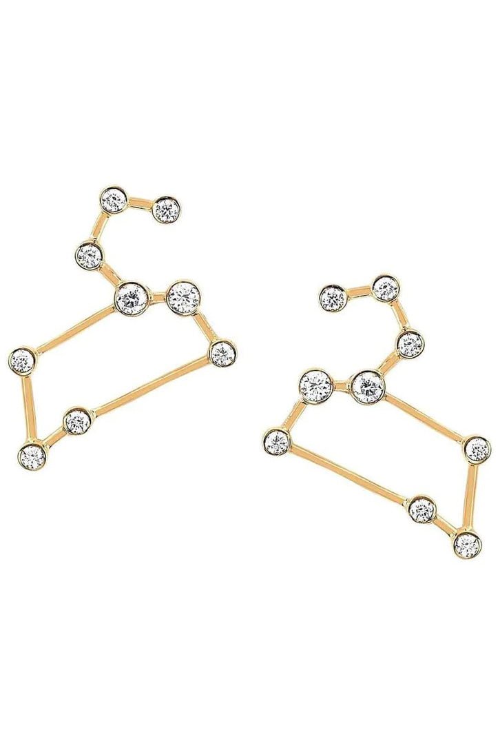 LOGAN HOLLOWELL-Leo Diamond Constellation Studs-