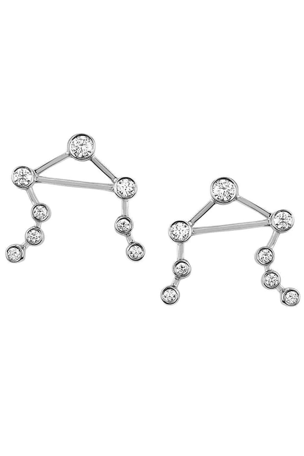 LOGAN HOLLOWELL-Libra Diamond Constellation Studs-