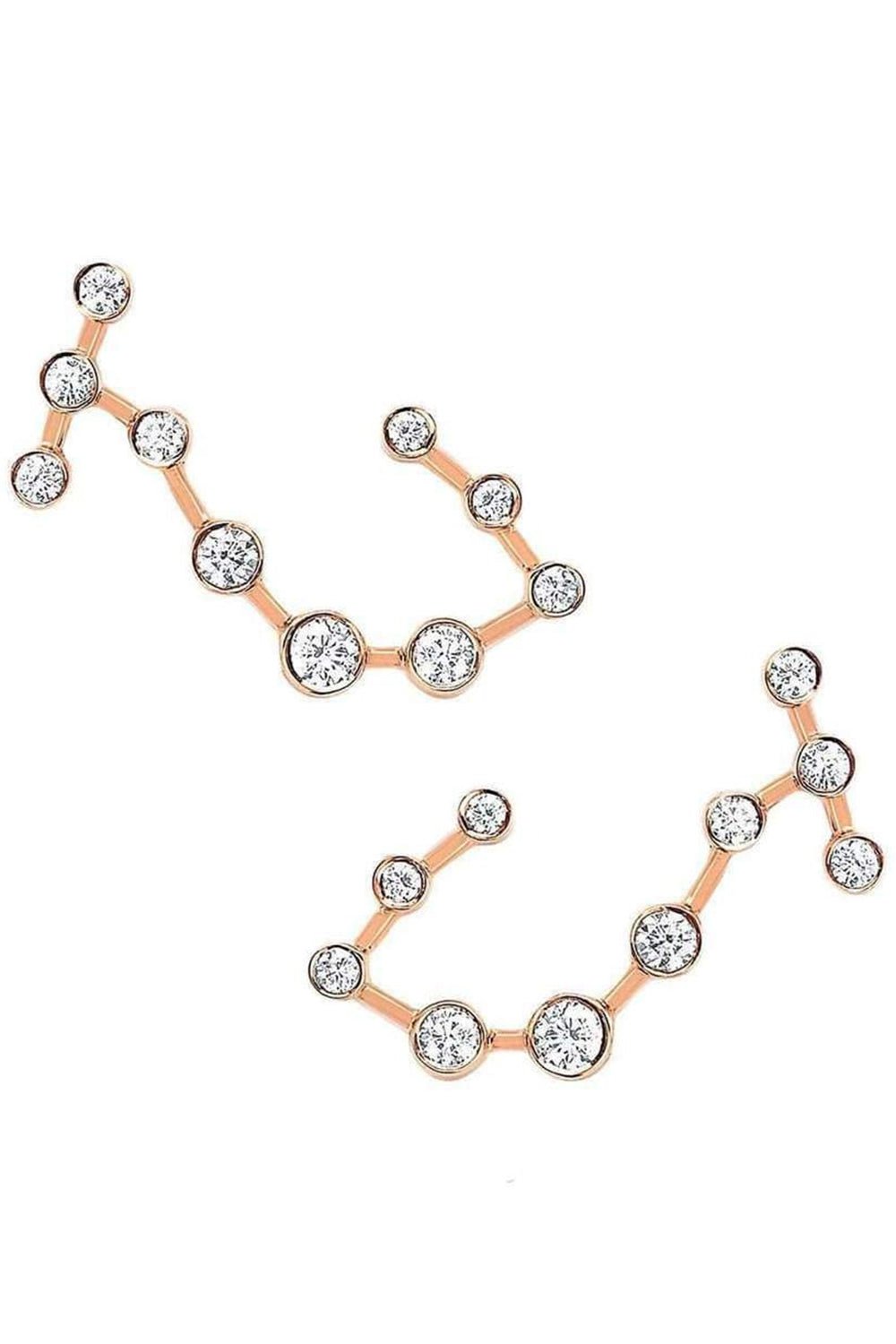 LOGAN HOLLOWELL-Scorpio Diamond Constellation Studs-