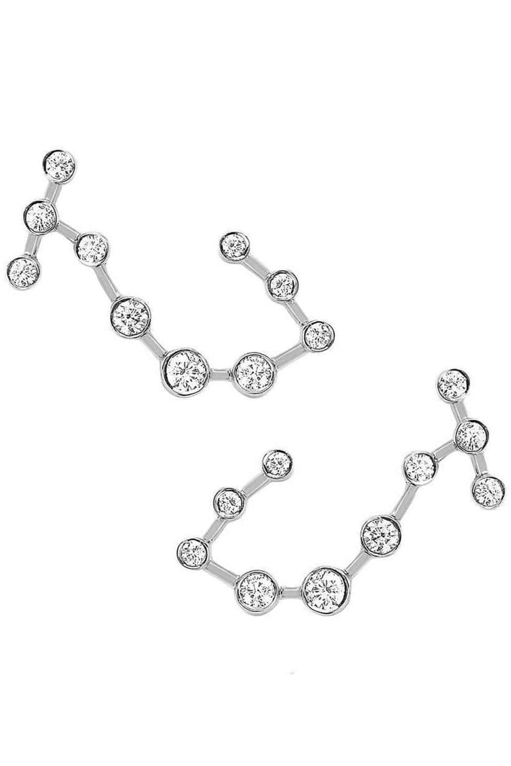 LOGAN HOLLOWELL-Scorpio Diamond Constellation Studs-