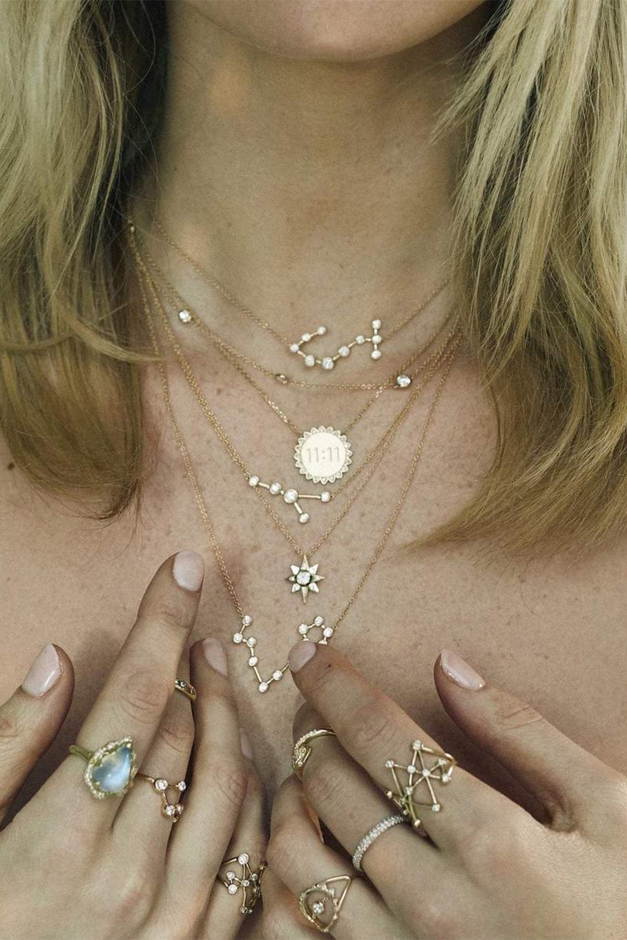 LOGAN HOLLOWELL-Scorpio Constellation Necklace-