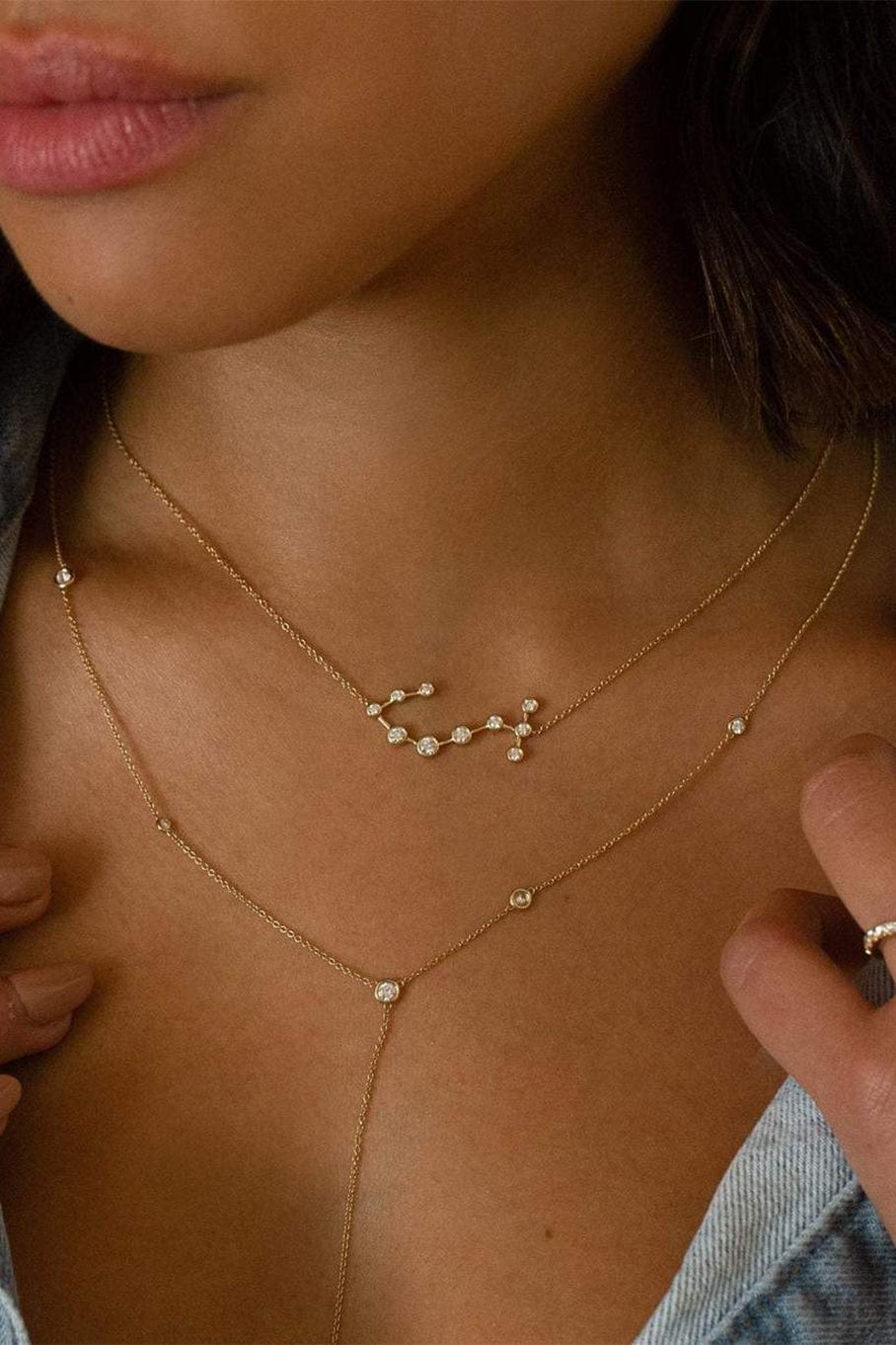LOGAN HOLLOWELL-Scorpio Constellation Necklace-