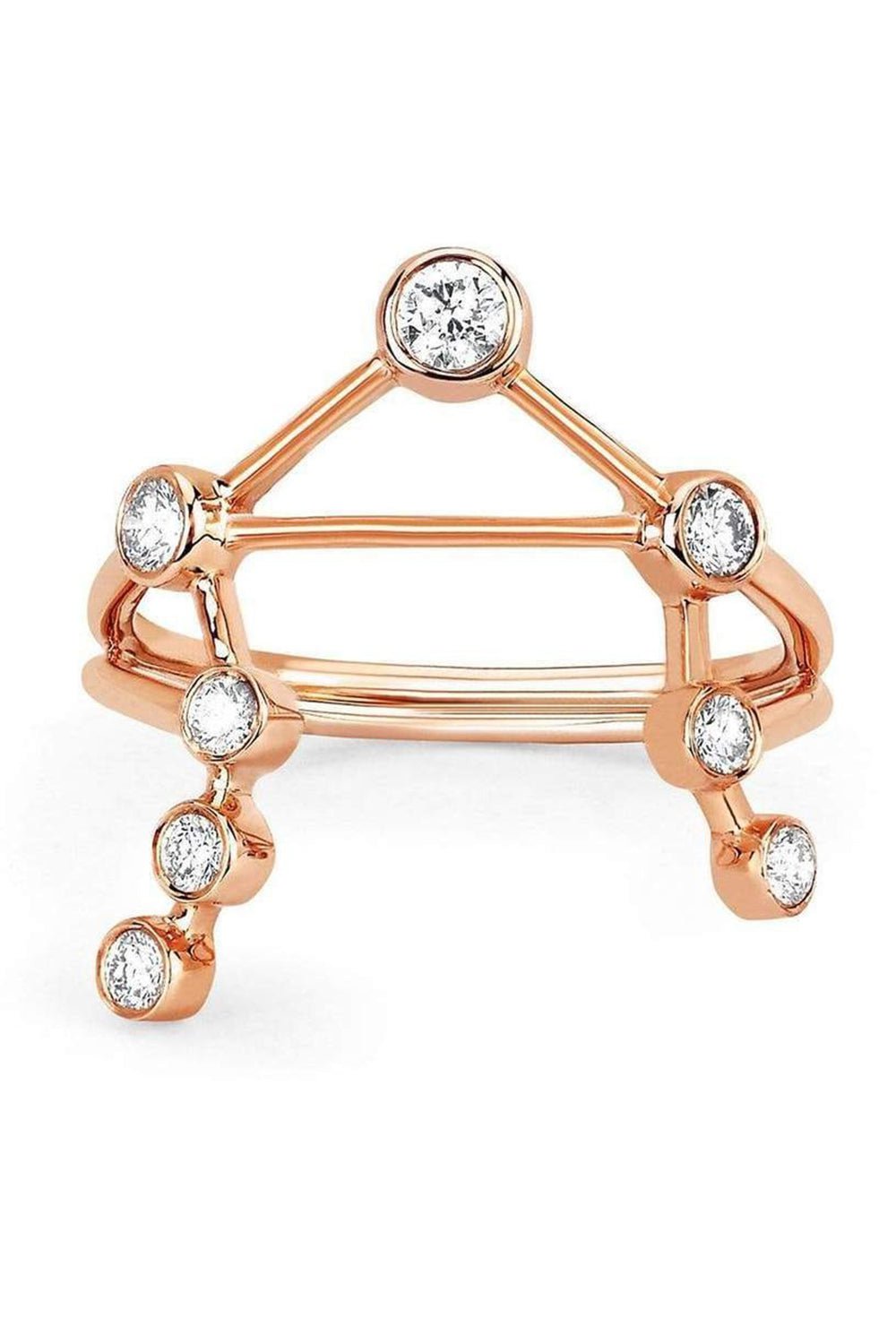 LOGAN HOLLOWELL-Libra Diamond Constellation Ring-