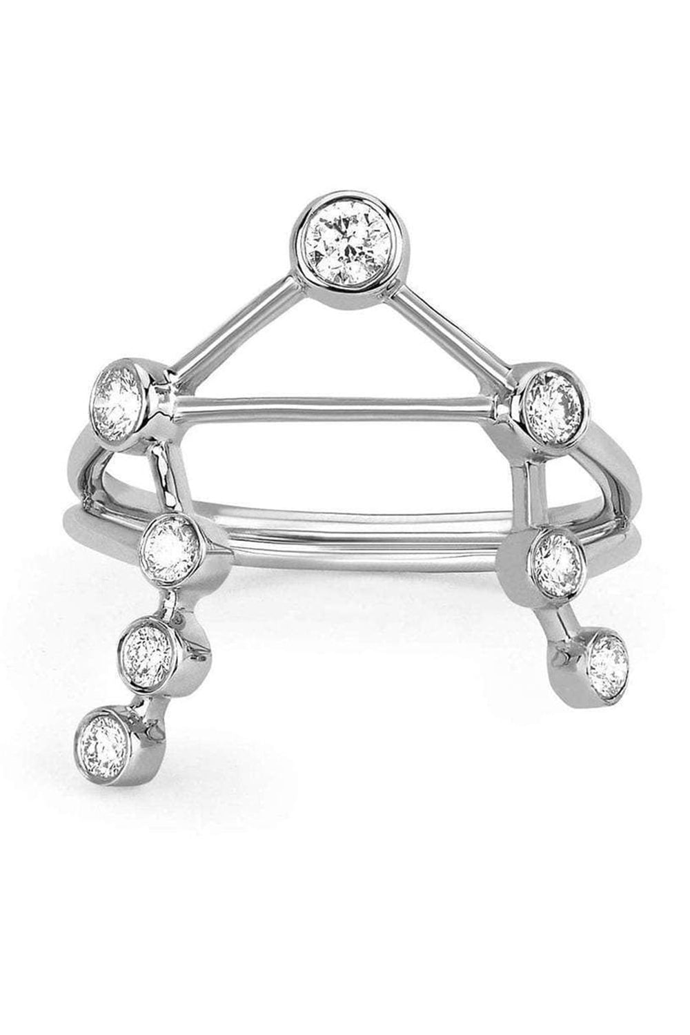 LOGAN HOLLOWELL-Libra Diamond Constellation Ring-