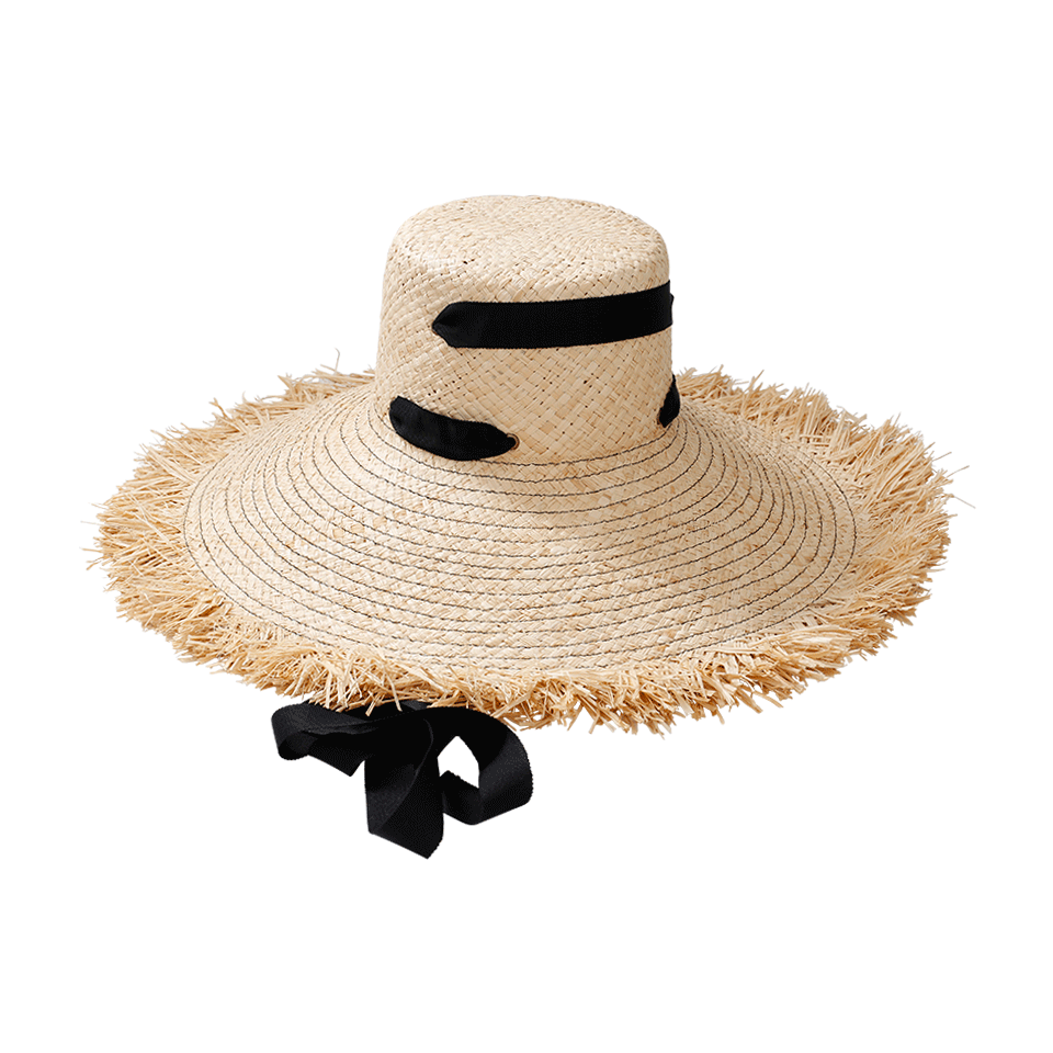 LOLA HATS-Alpargatas Hat-NAT/BLK