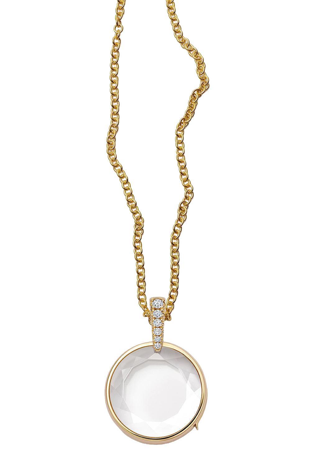 Diamond Lyra Locket Rolo Chain Necklace-YELLOW GOLD-16/18-JEWELRYFINE JEWELNECKLACE O-LOQUET