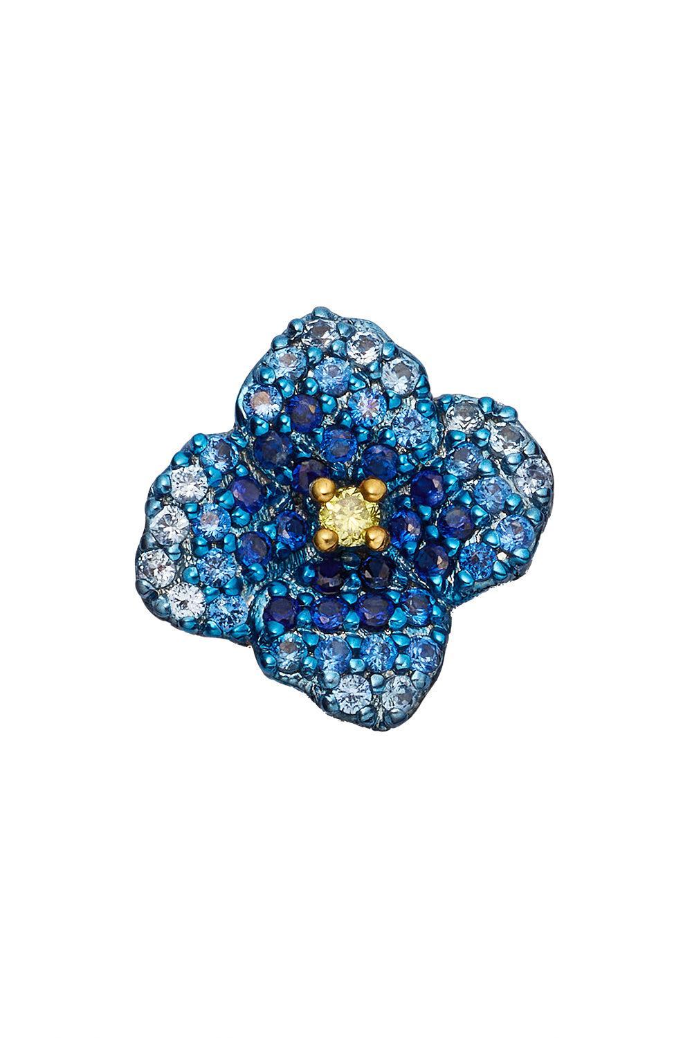Blue Poppy Charm-WHITE GOLD-JEWELRYFINE JEWELPENDANT-LOQUET