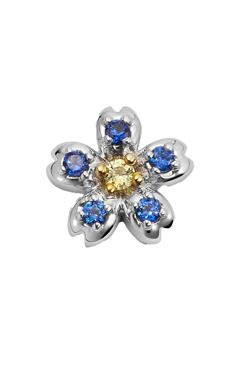 Forget-Me-Not Charm-WHITE GOLD-JEWELRYFINE JEWELPENDANT-LOQUET