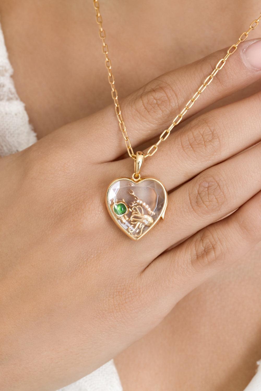 Sea Turtle Charm-YELLOW GOLD-JEWELRYFINE JEWELPENDANT-LOQUET