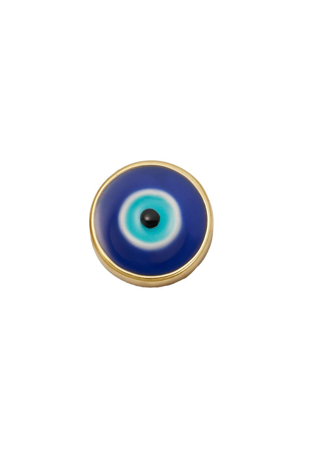 Turkish Evil Eye Charm-YELLOW GOLD-JEWELRYFINE JEWELPENDANT-LOQUET