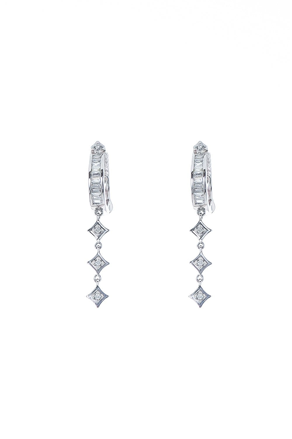 Tiny Triple Gothic Point Hoop Earrings