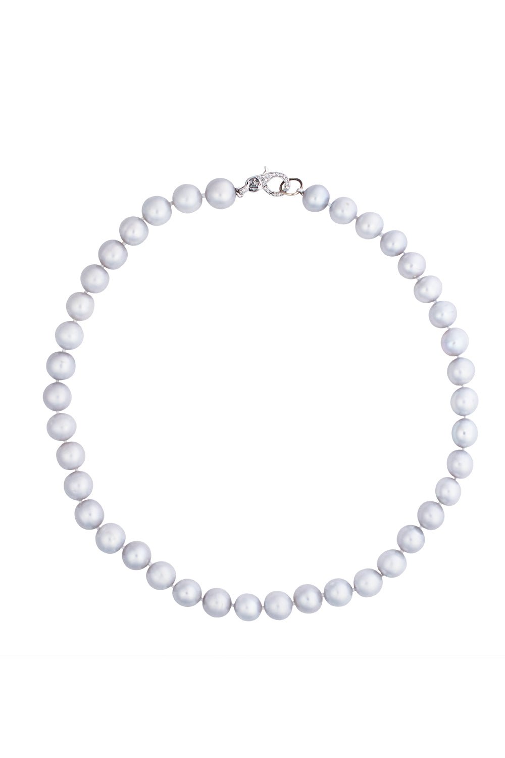 LOREE RODKIN-Pearl Necklace-WHITE GOLD