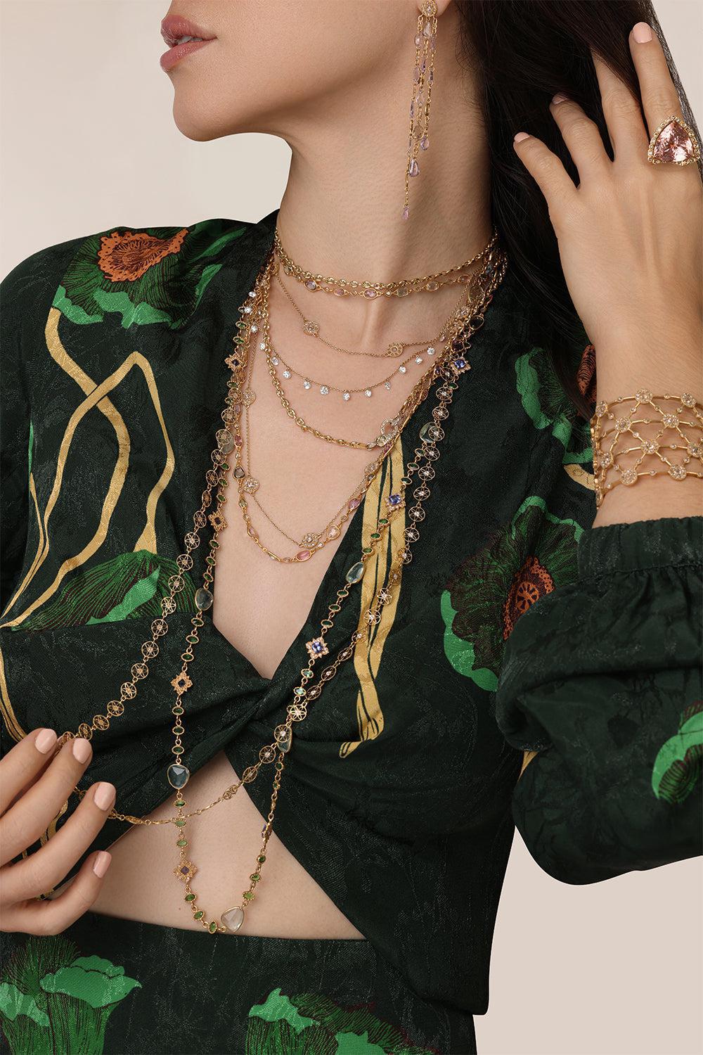 Mariner Link Diamond Chain Necklace-YELLOW GOLD-18-JEWELRYFINE JEWELNECKLACE O-LOREE RODKIN