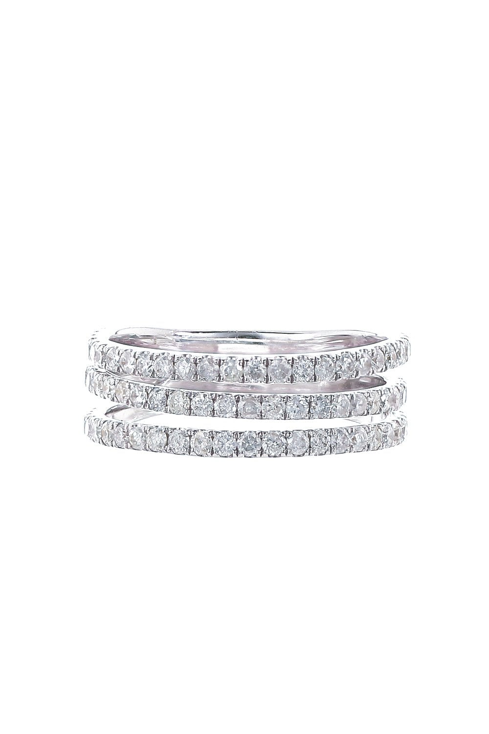 Triple Diamond Band Ring
