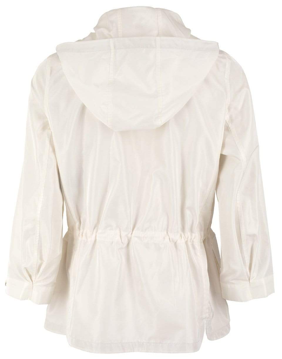 LORO PIANA-Silk Taffeta Jacket-WHITE