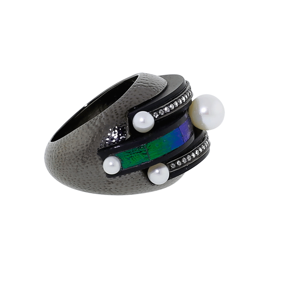 LOTUS ARTS de VIVRE-Art Deco Scarab Ring-SILVER