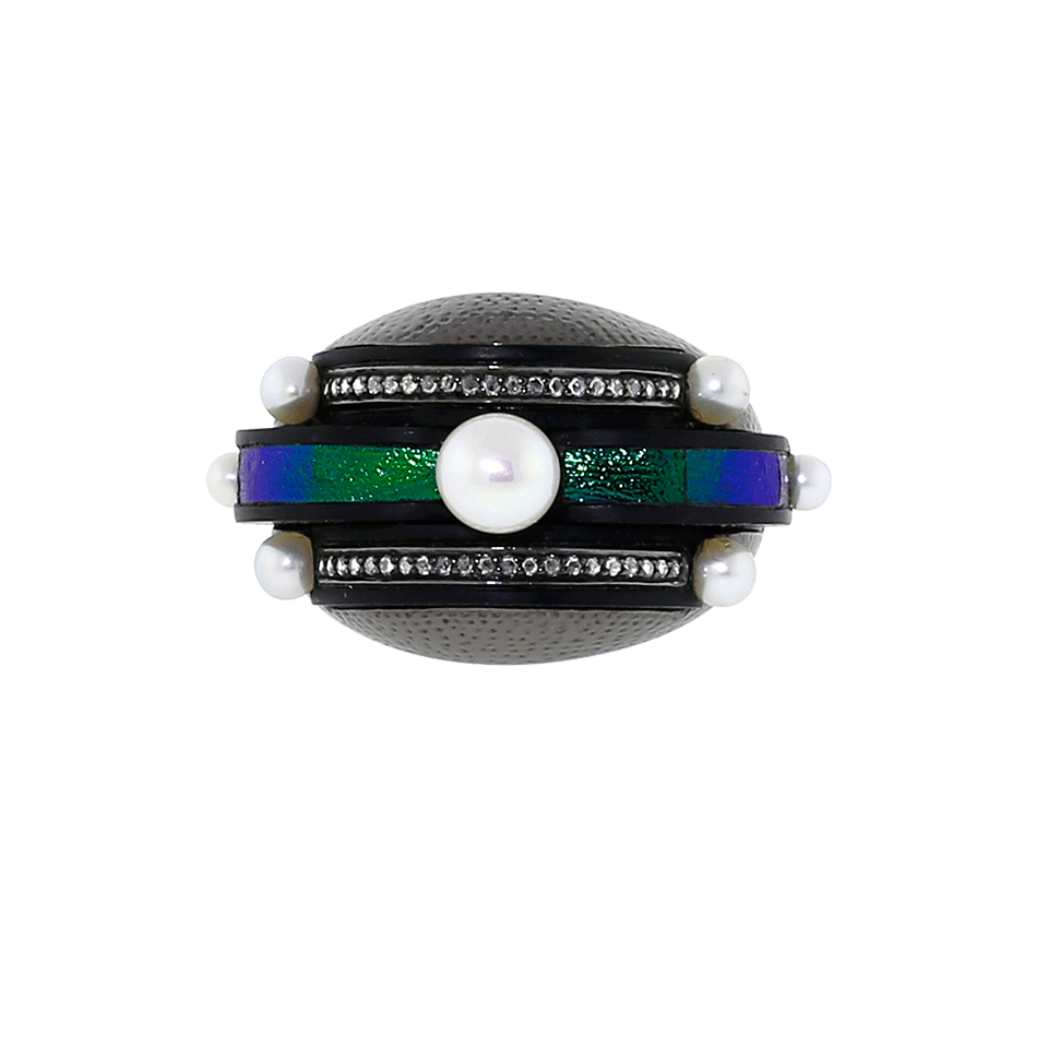 LOTUS ARTS de VIVRE-Art Deco Scarab Ring-SILVER